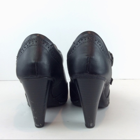 Euro Soft  Double Monk Strap Brogue Heels - Picture 5 of 8